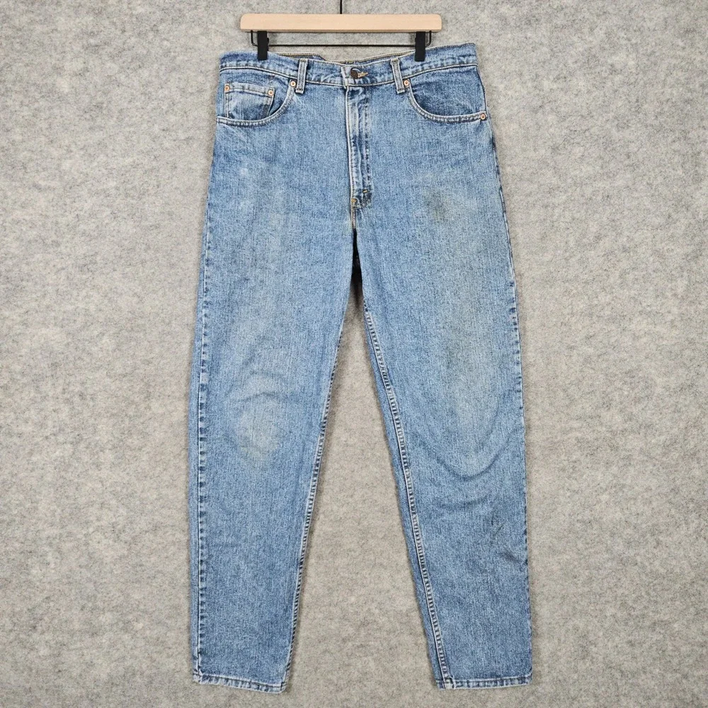 Levi's 550 Men's Blue Jeans Size 38x34 (ACTUAL 36x34) 100% Cotton Vintage 1992